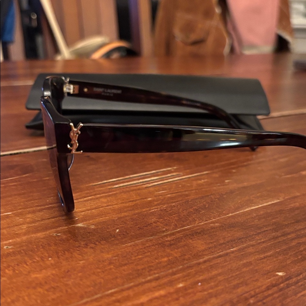 Yves Saint Laurent Dark Brown Glasses